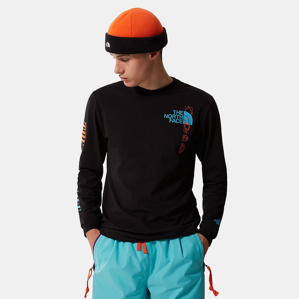 The North Face Long Sleeve Mens Australia - The North Face Expedition Graphic Long-Sleeve Black (FPV